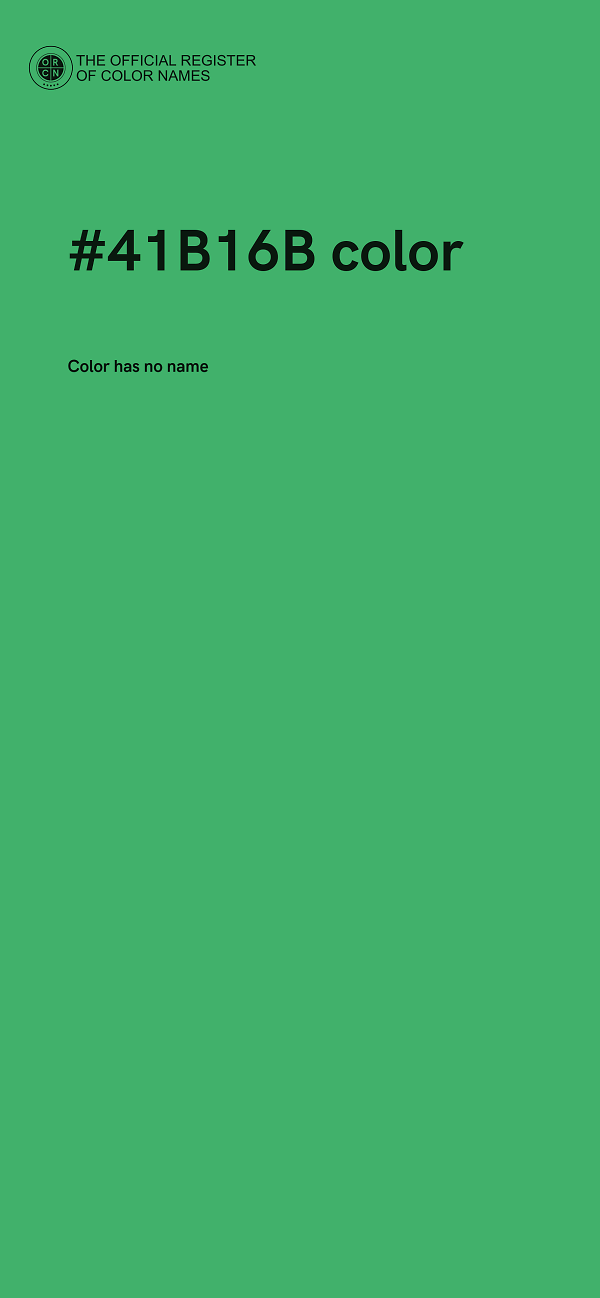 #41B16B color image