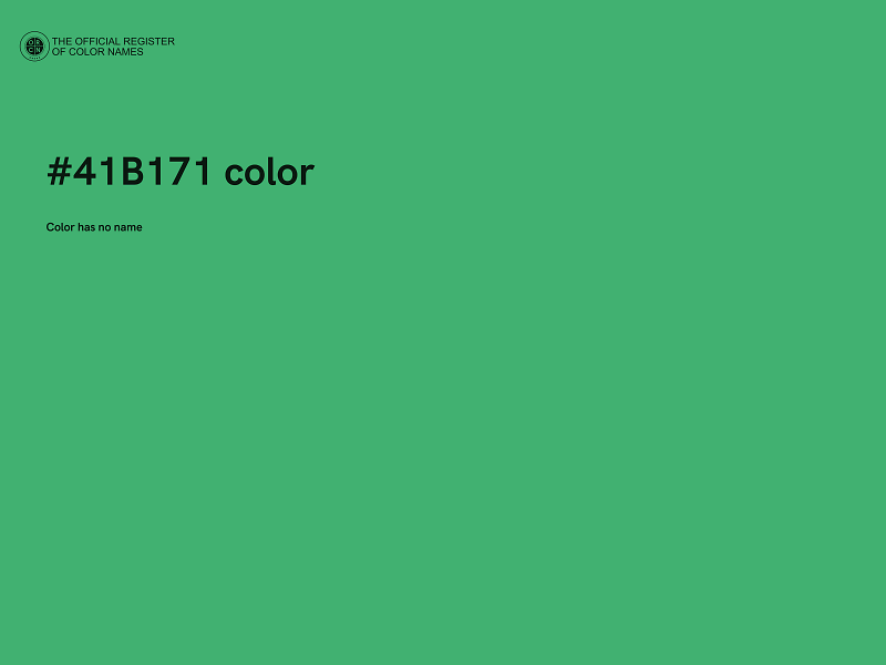 #41B171 color image