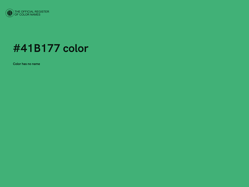 #41B177 color image