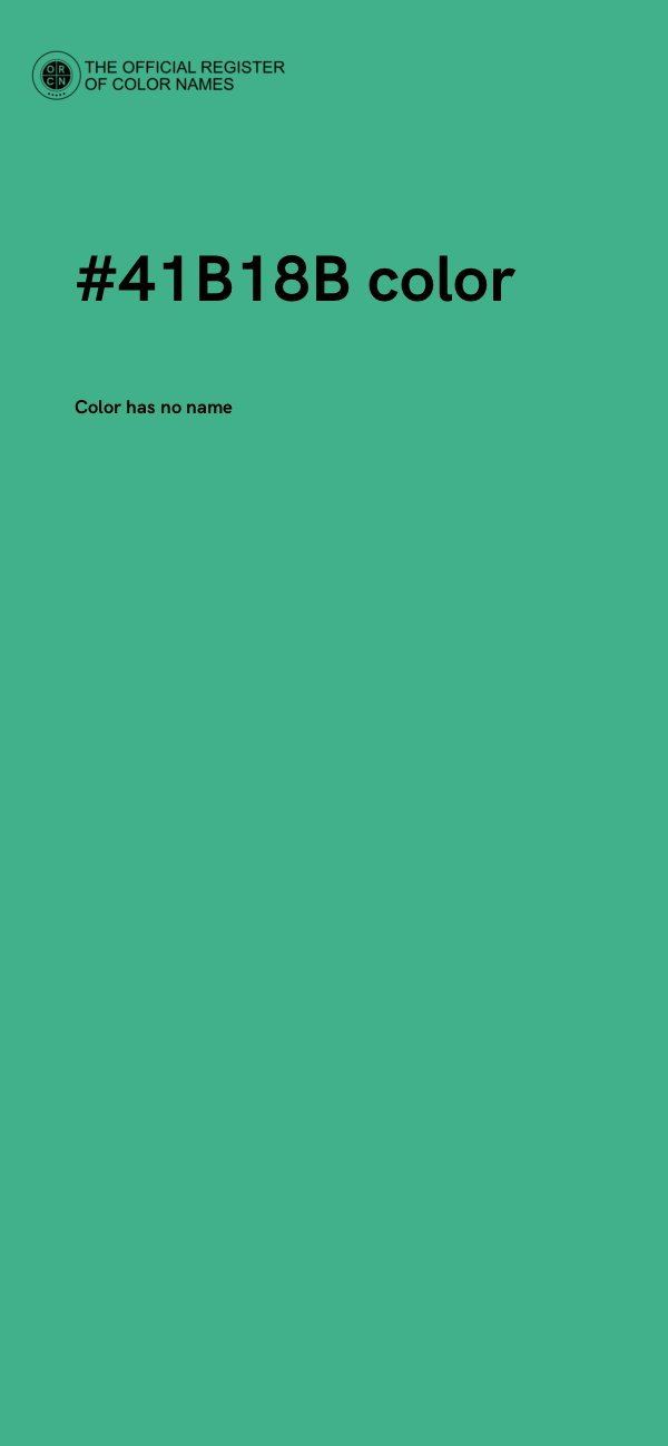 #41B18B color image