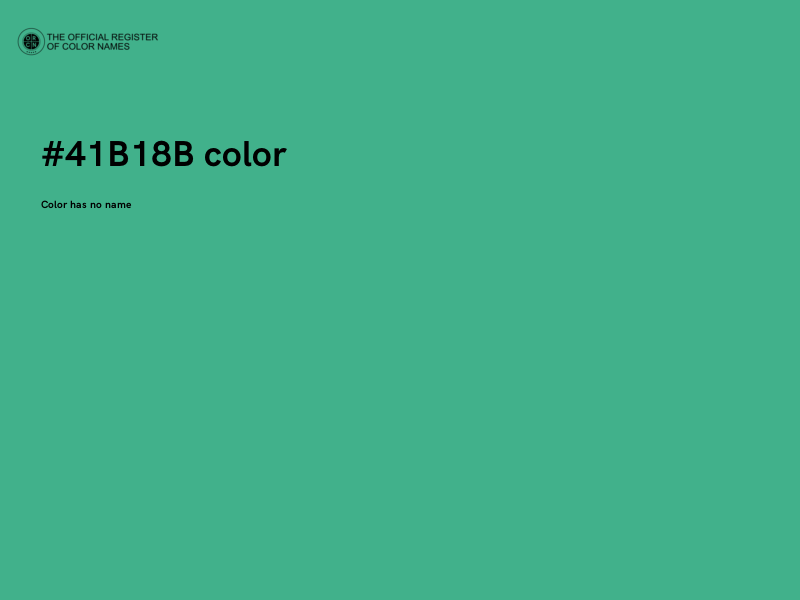 #41B18B color image