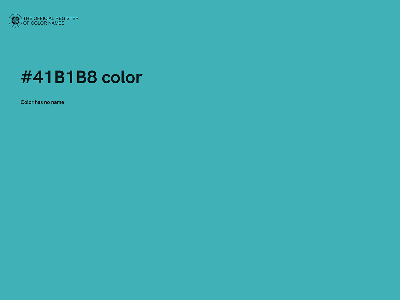 #41B1B8 color image