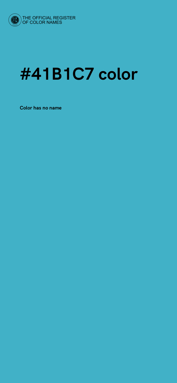 #41B1C7 color image