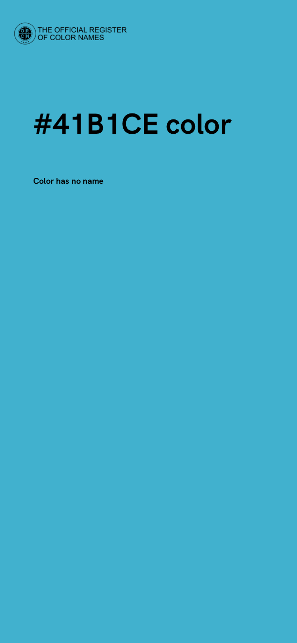 #41B1CE color image