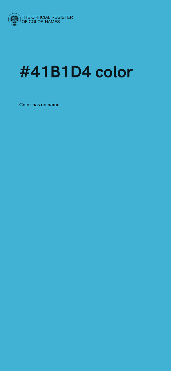 #41B1D4 color image