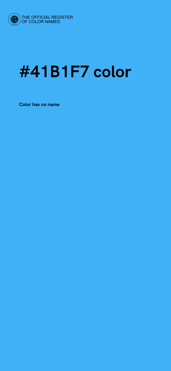 #41B1F7 color image