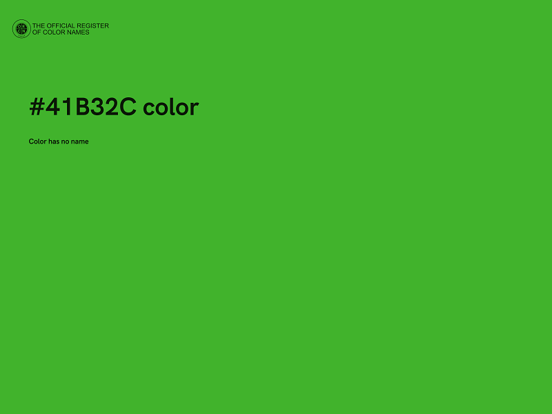 #41B32C color image