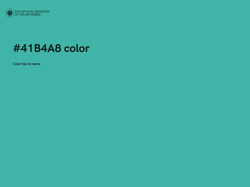 #41B4A8 color image