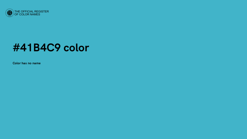 #41B4C9 color image