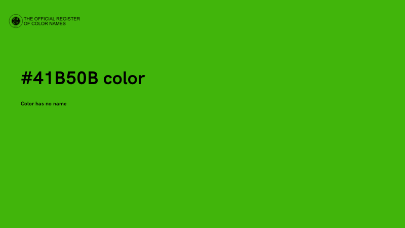 #41B50B color image