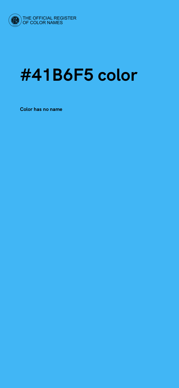 #41B6F5 color image
