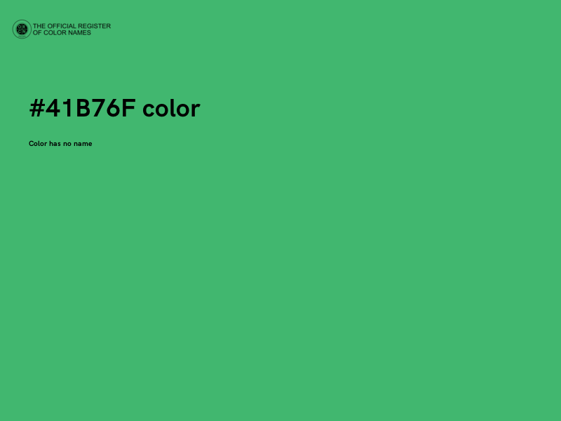 #41B76F color image