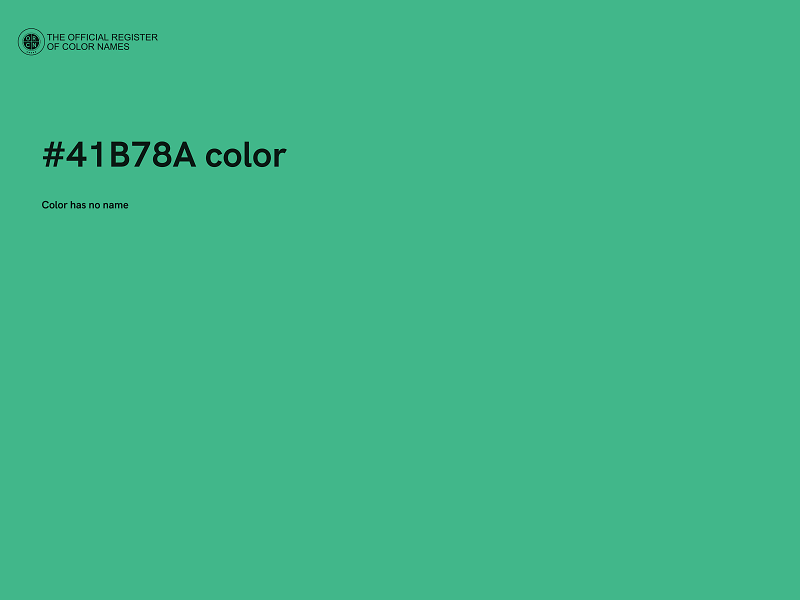 #41B78A color image