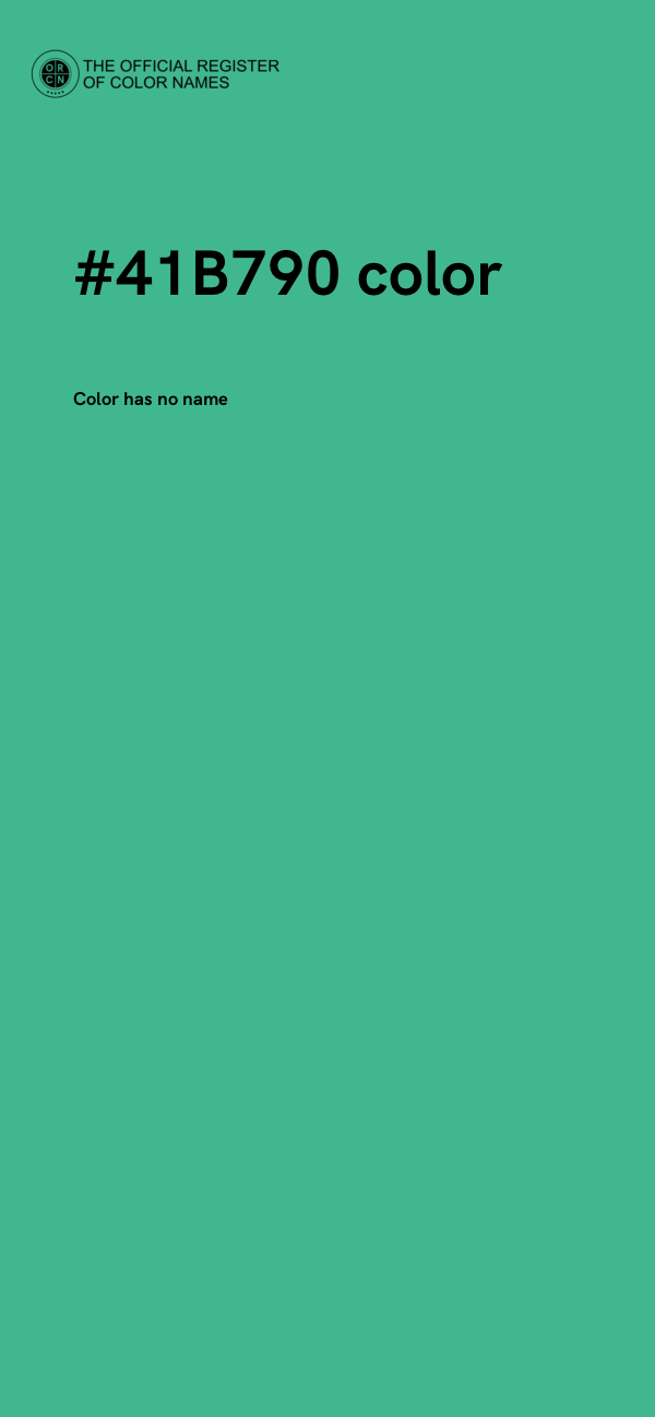 #41B790 color image