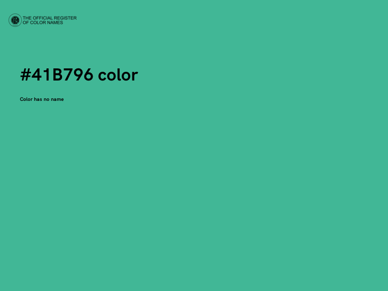 #41B796 color image