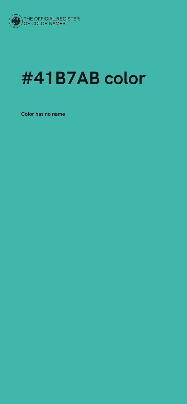 #41B7AB color image