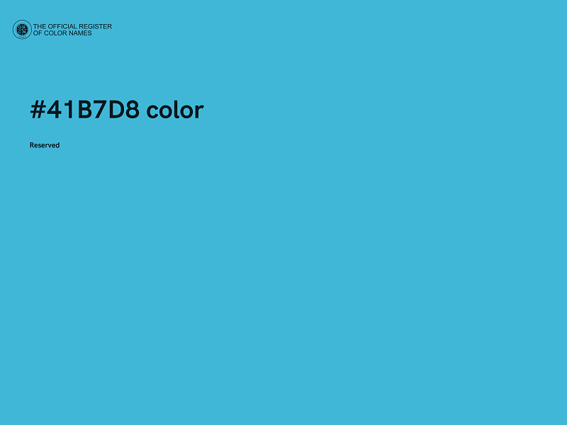#41B7D8 color image