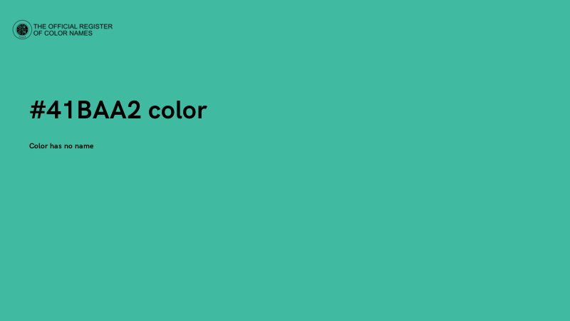 #41BAA2 color image