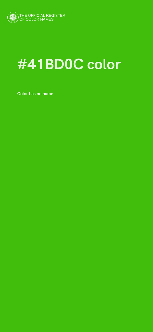 #41BD0C color image
