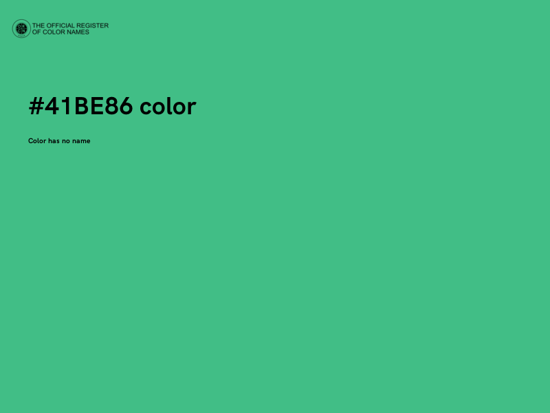 #41BE86 color image