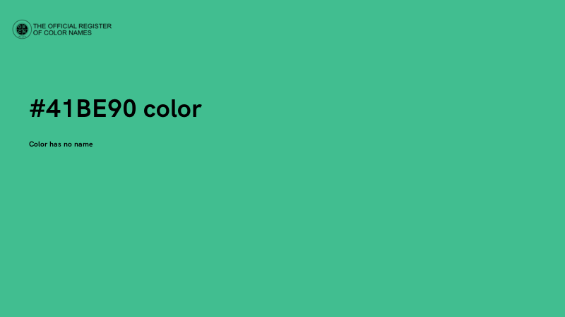 #41BE90 color image