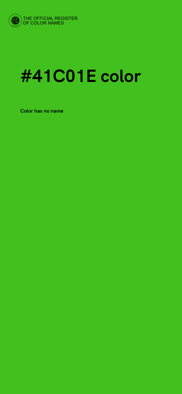 #41C01E color image