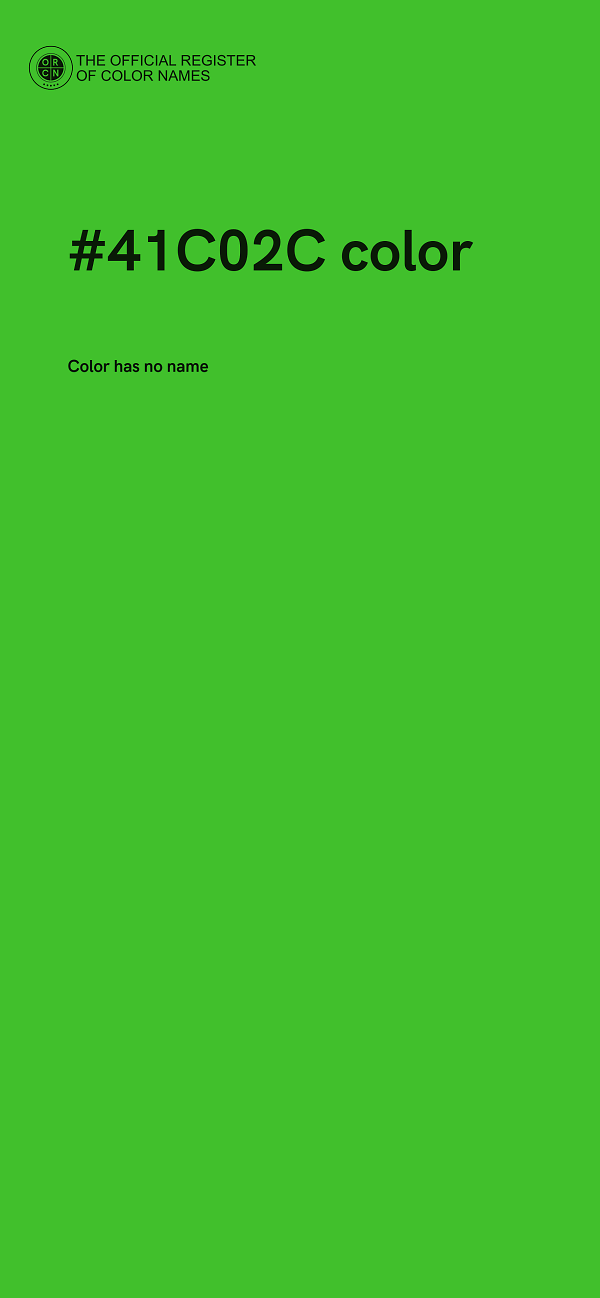 #41C02C color image