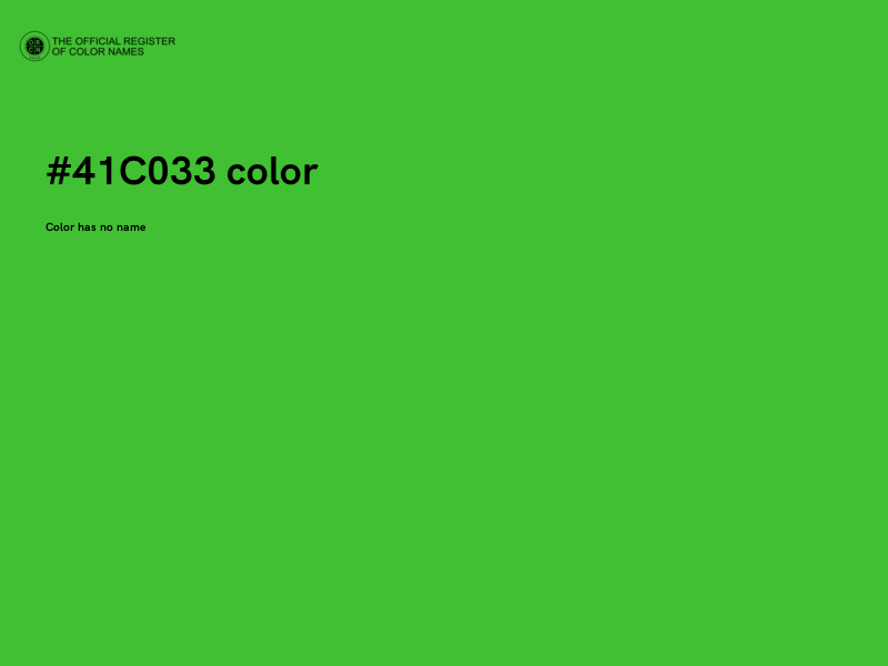 #41C033 color image