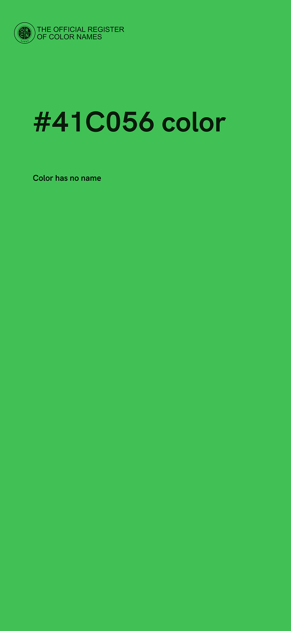 #41C056 color image