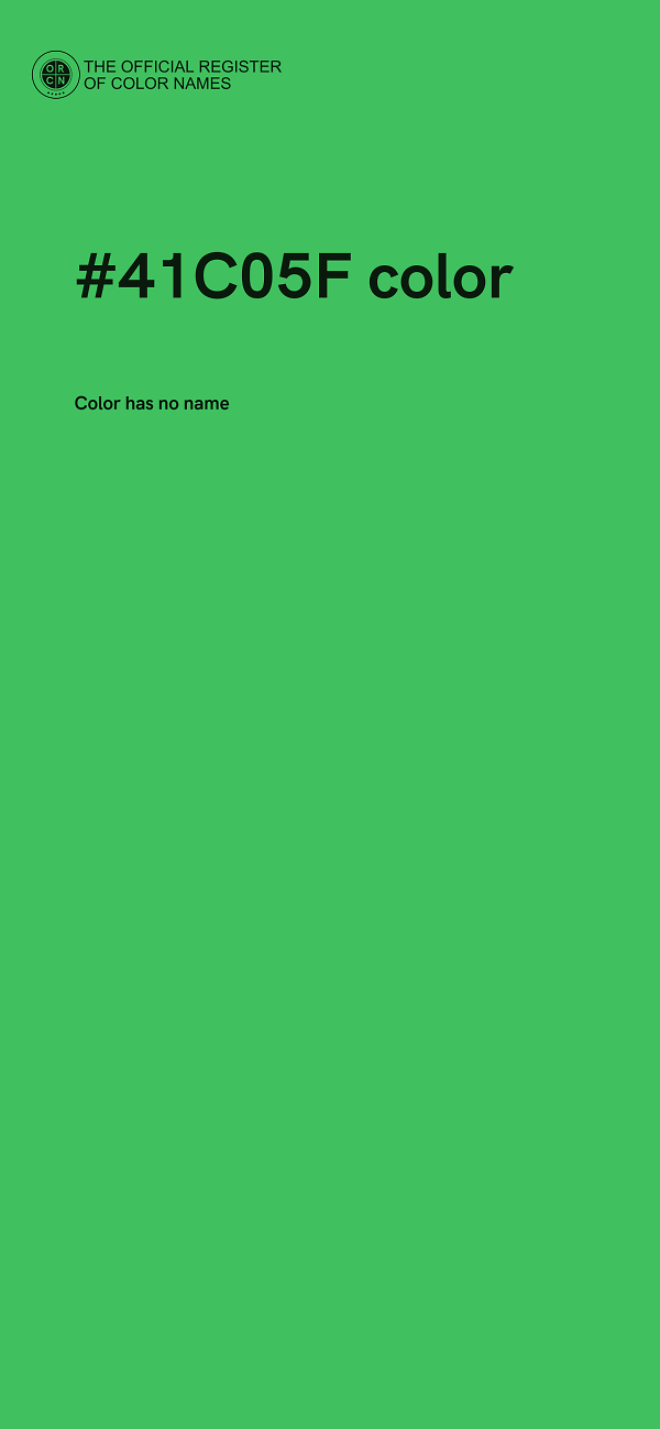 #41C05F color image
