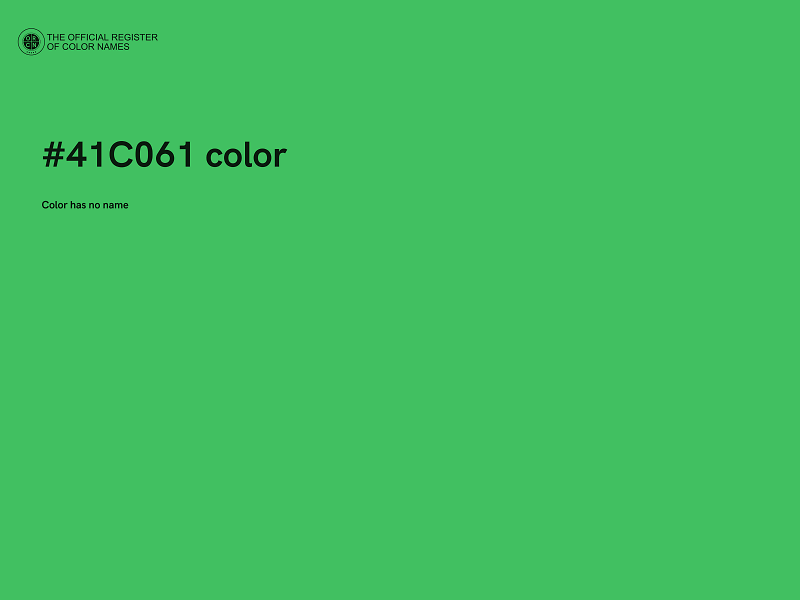 #41C061 color image