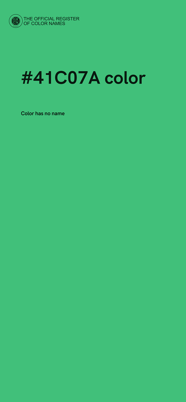 #41C07A color image