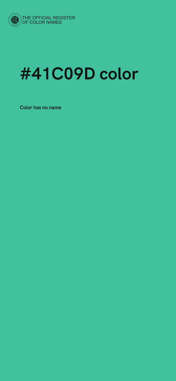 #41C09D color image