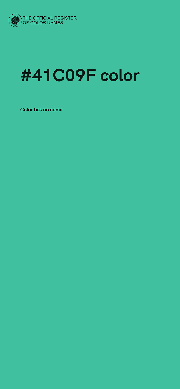 #41C09F color image