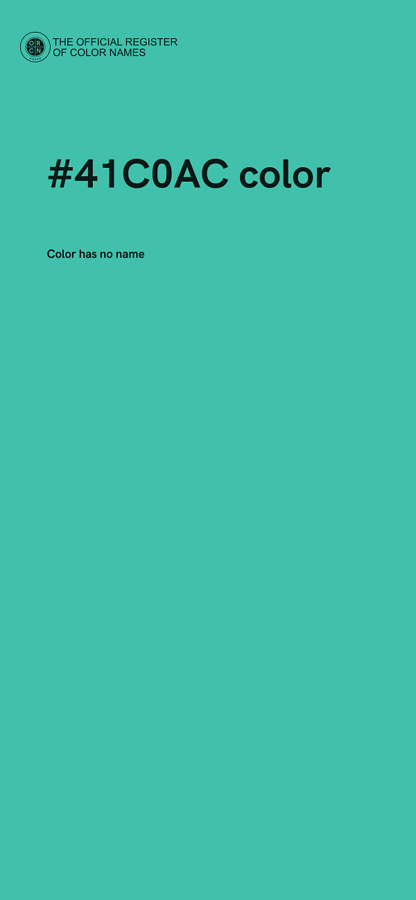 #41C0AC color image