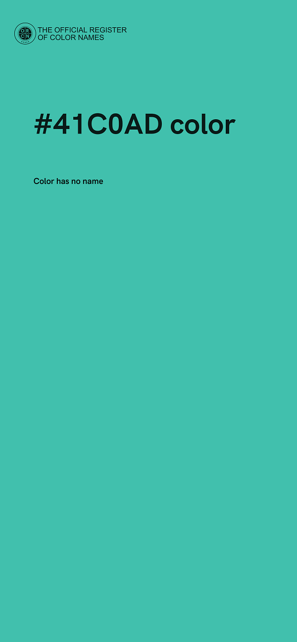 #41C0AD color image