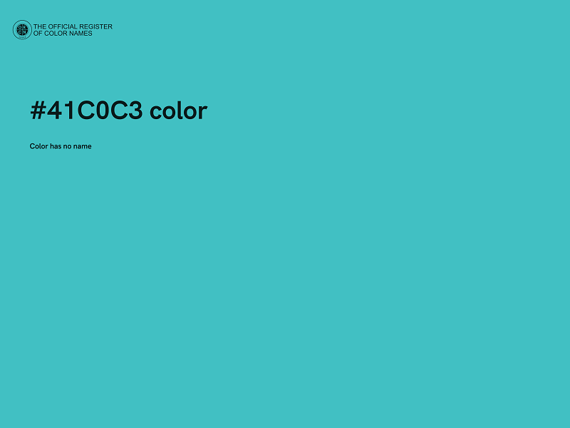 #41C0C3 color image