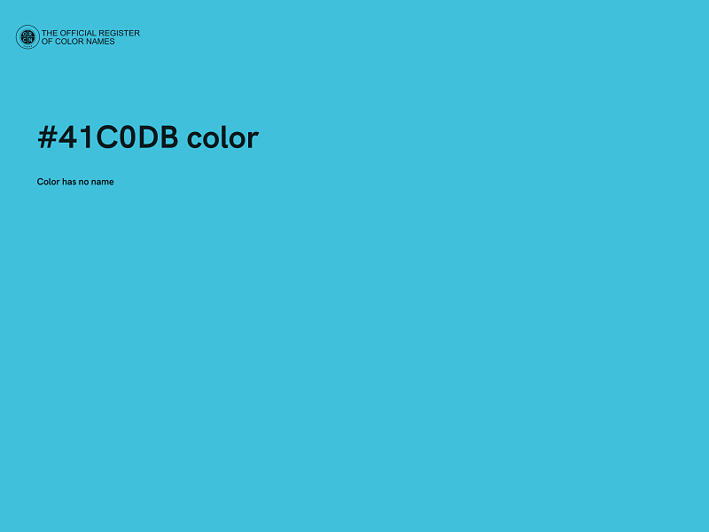 #41C0DB color image