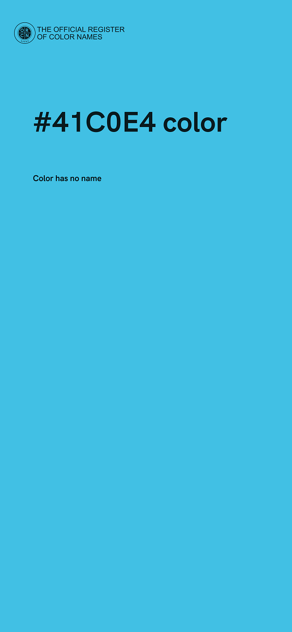 #41C0E4 color image