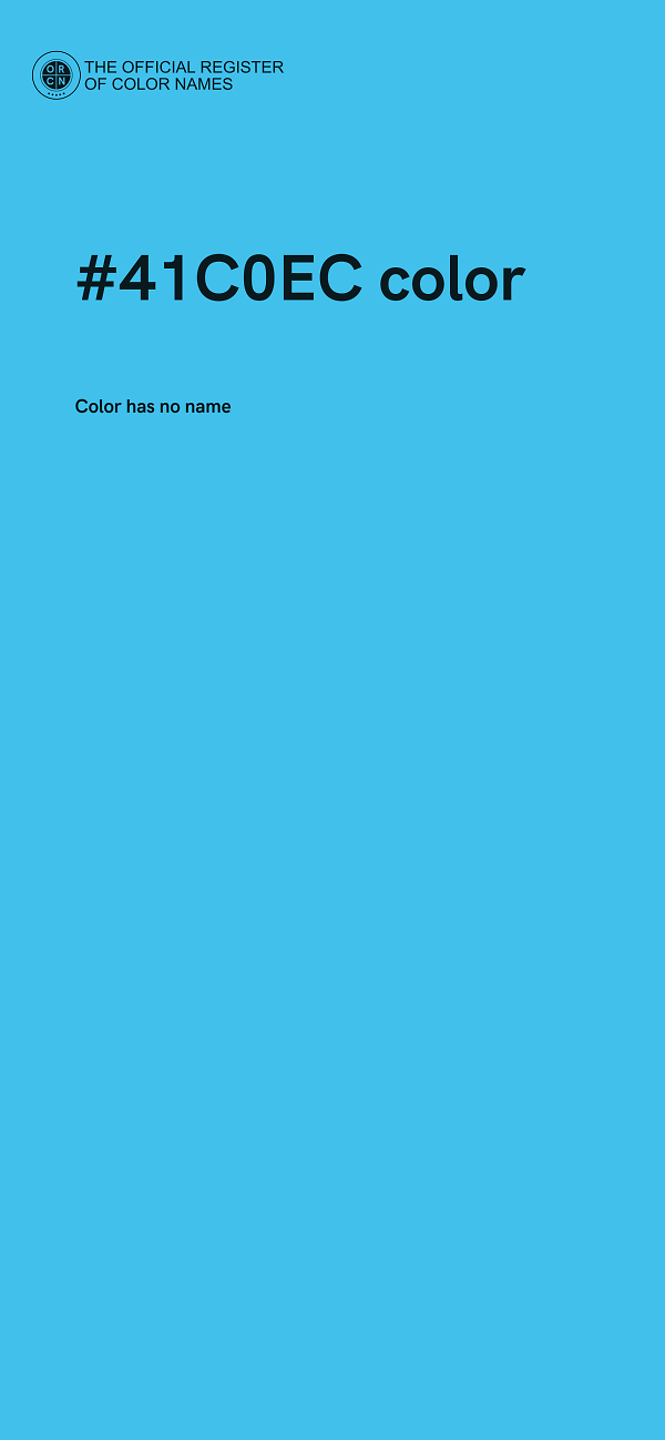 #41C0EC color image
