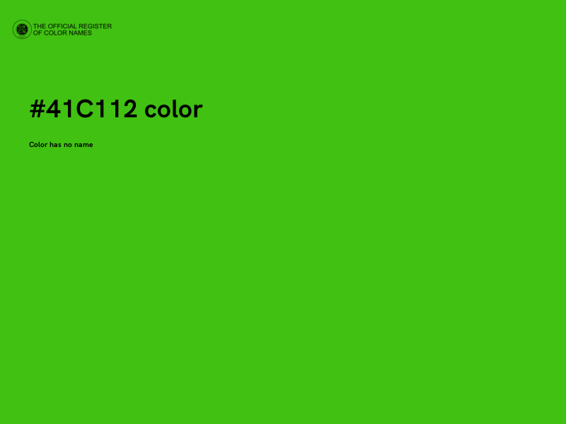 #41C112 color image