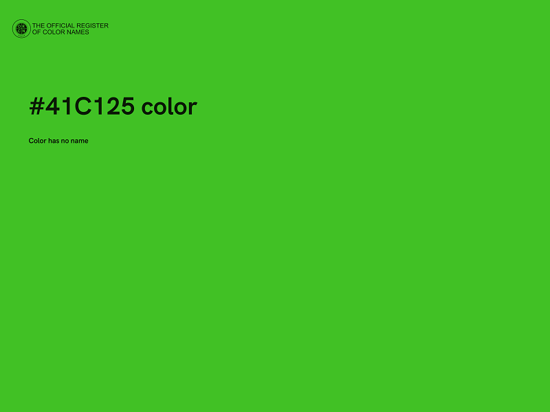 #41C125 color image