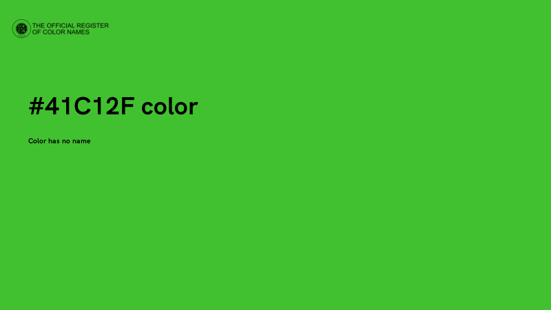 #41C12F color image