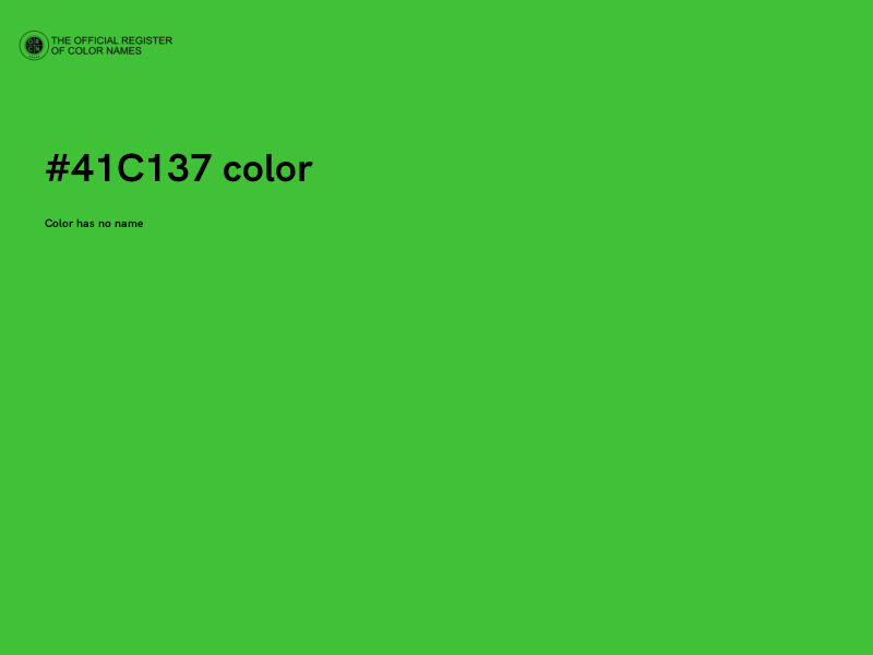 #41C137 color image