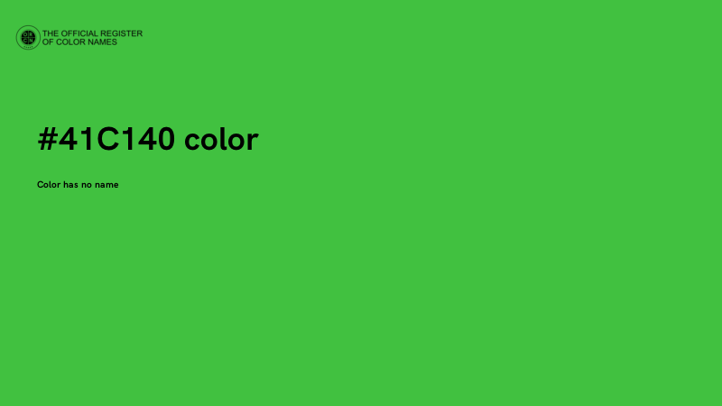 #41C140 color image