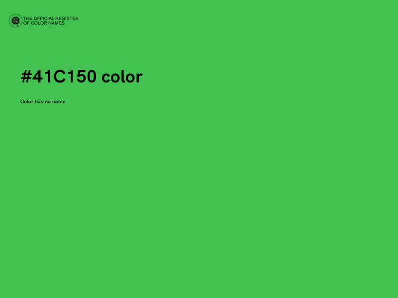 #41C150 color image