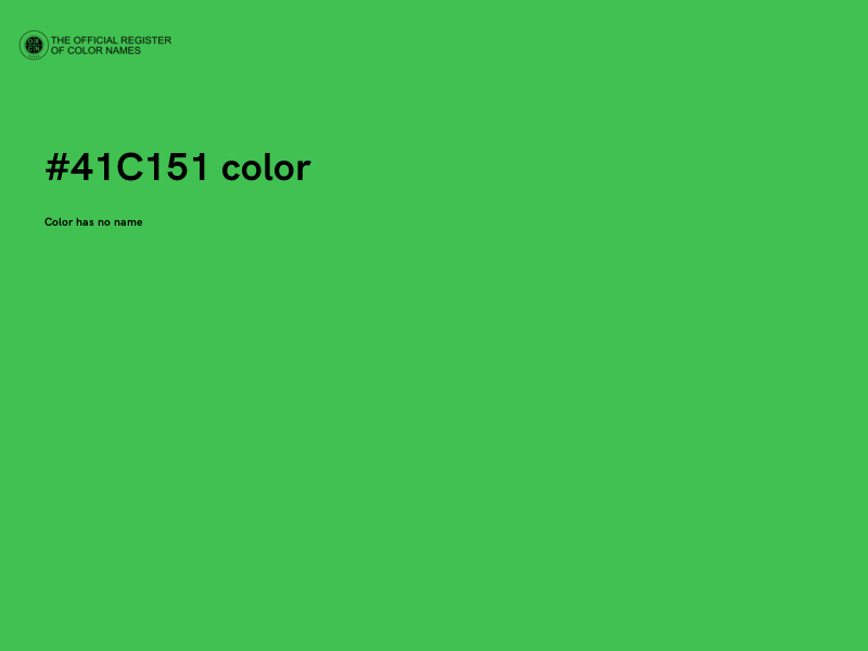 #41C151 color image