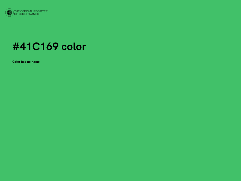 #41C169 color image