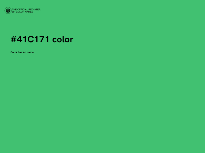 #41C171 color image