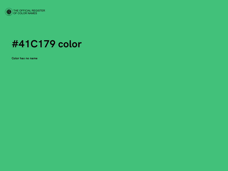 #41C179 color image